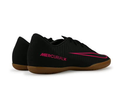 Nike Men's MercurialX Victory VI Indoor Soccer Shoes Black Pink/Blast Gum/Light Brown