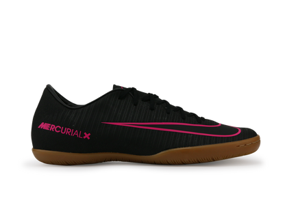 Nike Men's MercurialX Victory VI Indoor Soccer Shoes Black Pink/Blast Gum/Light Brown