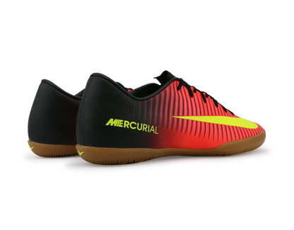 Nike Men's Mercurial Victory VI Indoor Soccer Shoes Total Crimson/Volt Black/Pink Blast