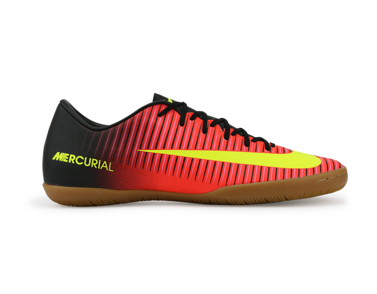 Nike Men's Mercurial Victory VI Indoor Soccer Shoes Total Crimson/Volt Black/Pink Blast