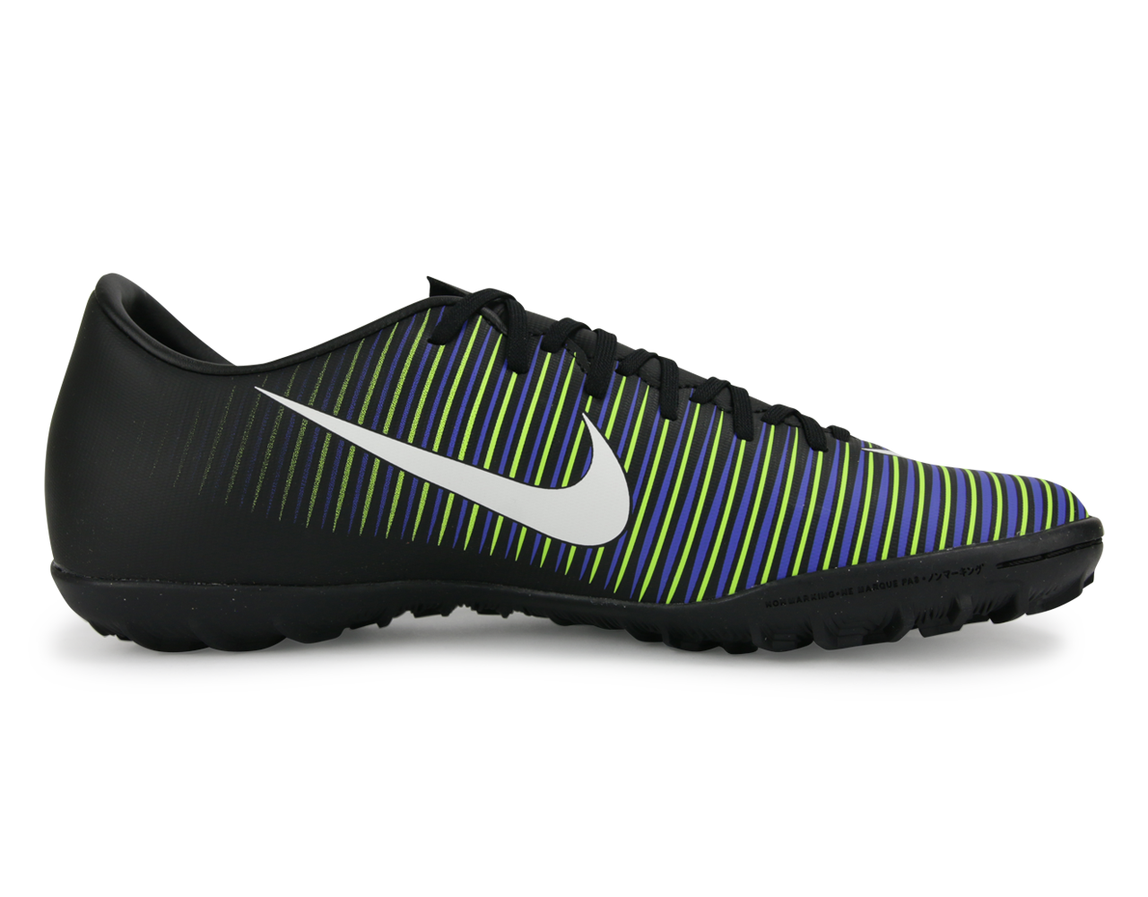Nike Men's MercurialX Victory VI Turf Shoes Black/White/Electric Green
