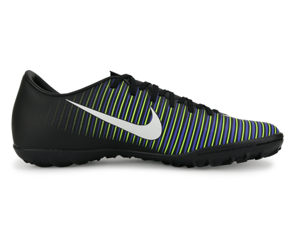 Nike Men's MercurialX Victory VI Turf Shoes Black/White/Electric Green