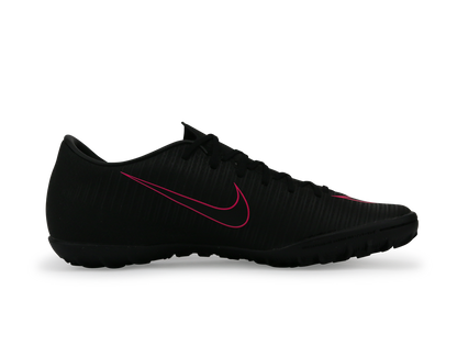 Nike Men's MercurialX Victory VI Turf Soccer Shoes Black/Black/Pink Blast