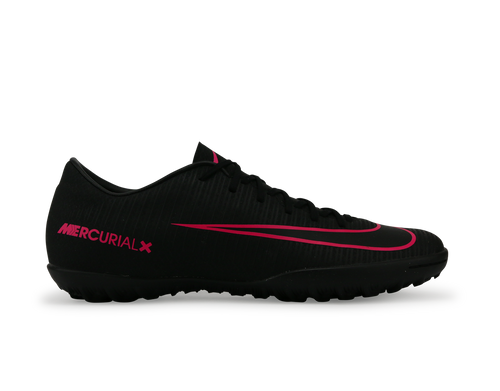 Nike Men's MercurialX Victory VI Turf Soccer Shoes Black/Black/Pink Blast