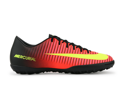Nike Men's Mercurial Victory VI Turf Scocer Shoes Total Crimson/Volt Black/Pink Blast