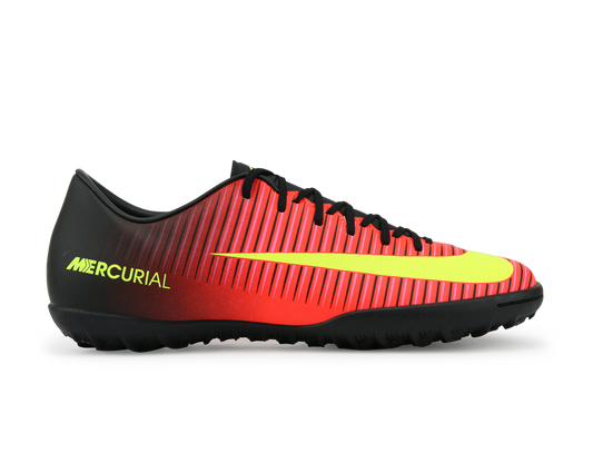 Nike Men's Mercurial Victory VI Turf Scocer Shoes Total Crimson/Volt Black/Pink Blast