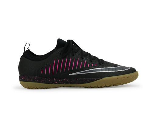 Nike Men's MercurialX Finale II Indoor Soccer Shoes /Black Pink/Blast Gum/Light Brown