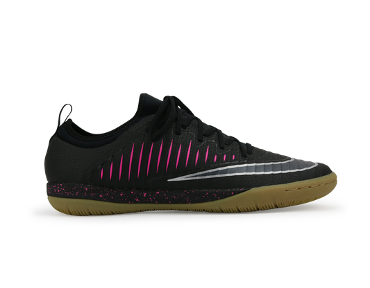 Nike Men's MercurialX Finale II Indoor Soccer Shoes /Black Pink/Blast Gum/Light Brown