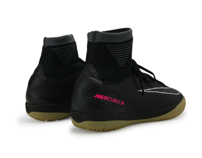 Nike Men's MercurialX Proximo II Indoor Soccer Shoes Black/Black/Gum