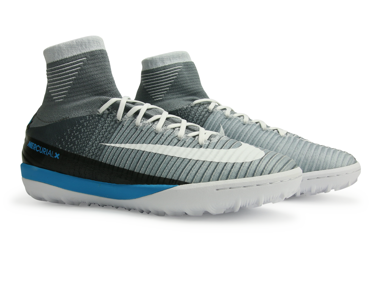 Nike Men's MercurialX Proximo II Dynamic Fit Turf Soccer Shoes Wolf Grey/White/Pure Platinum