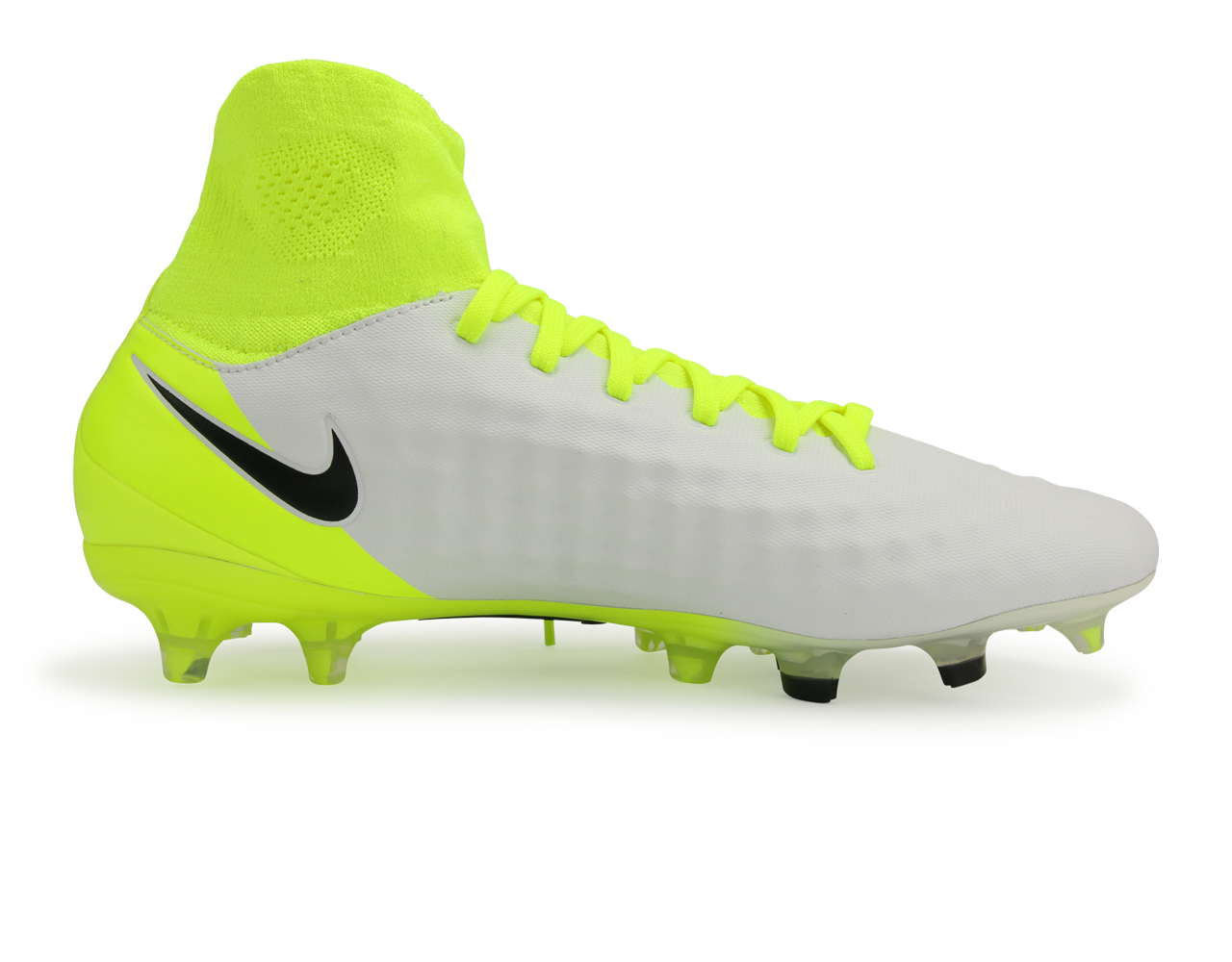 Nike Men's Magista Orden II FG White/Black/Volt/Wolf Grey
