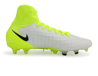 Nike Men's Magista Orden II FG White/Black/Volt/Wolf Grey