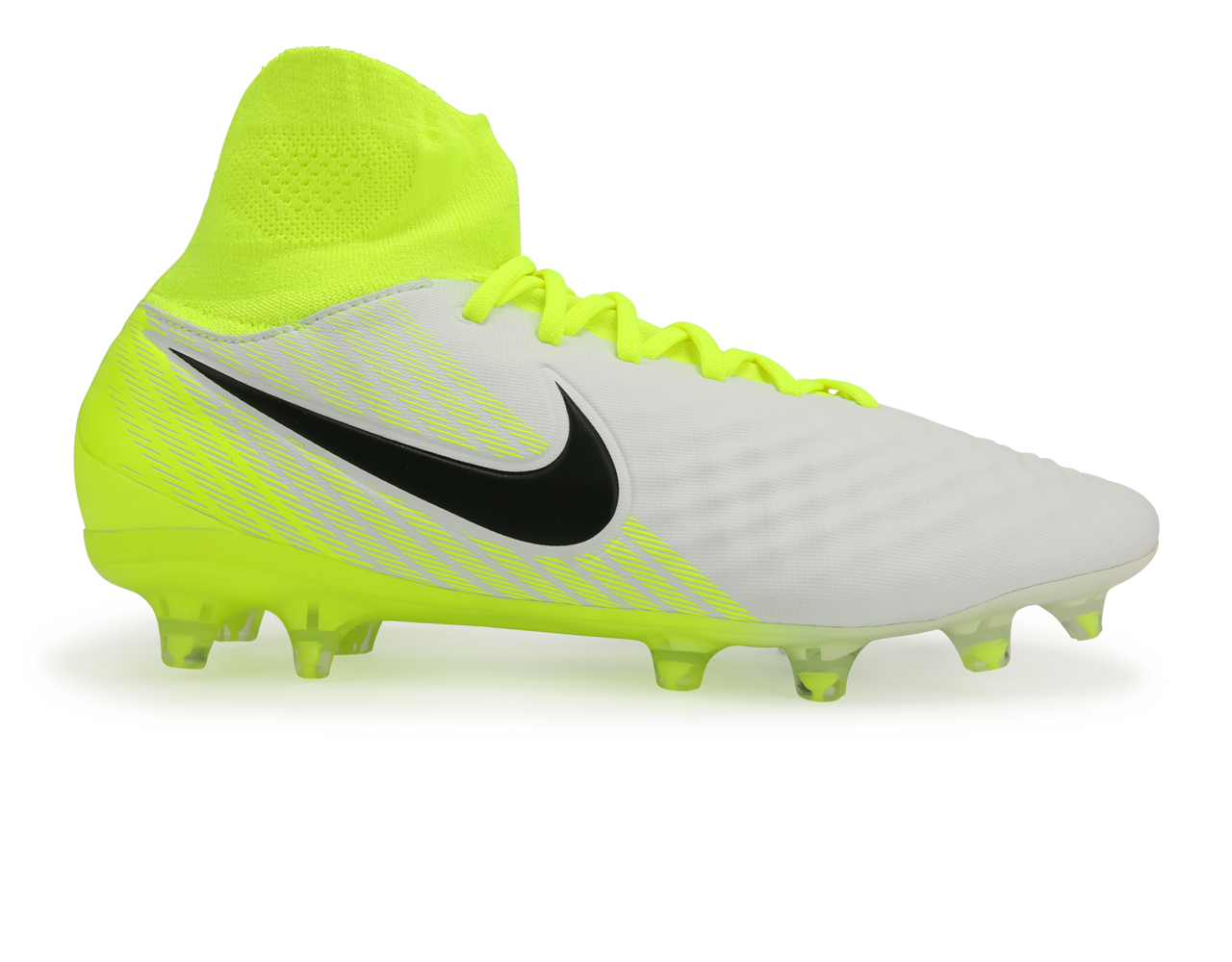 Nike Men's Magista Orden II FG White/Black/Volt/Wolf Grey