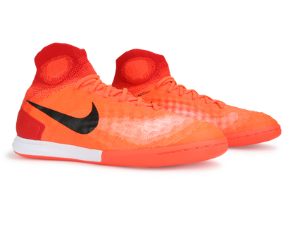 Nike Men's MagistaX Proximo II Indoor Soccer Shoes Black/TotalCrimson