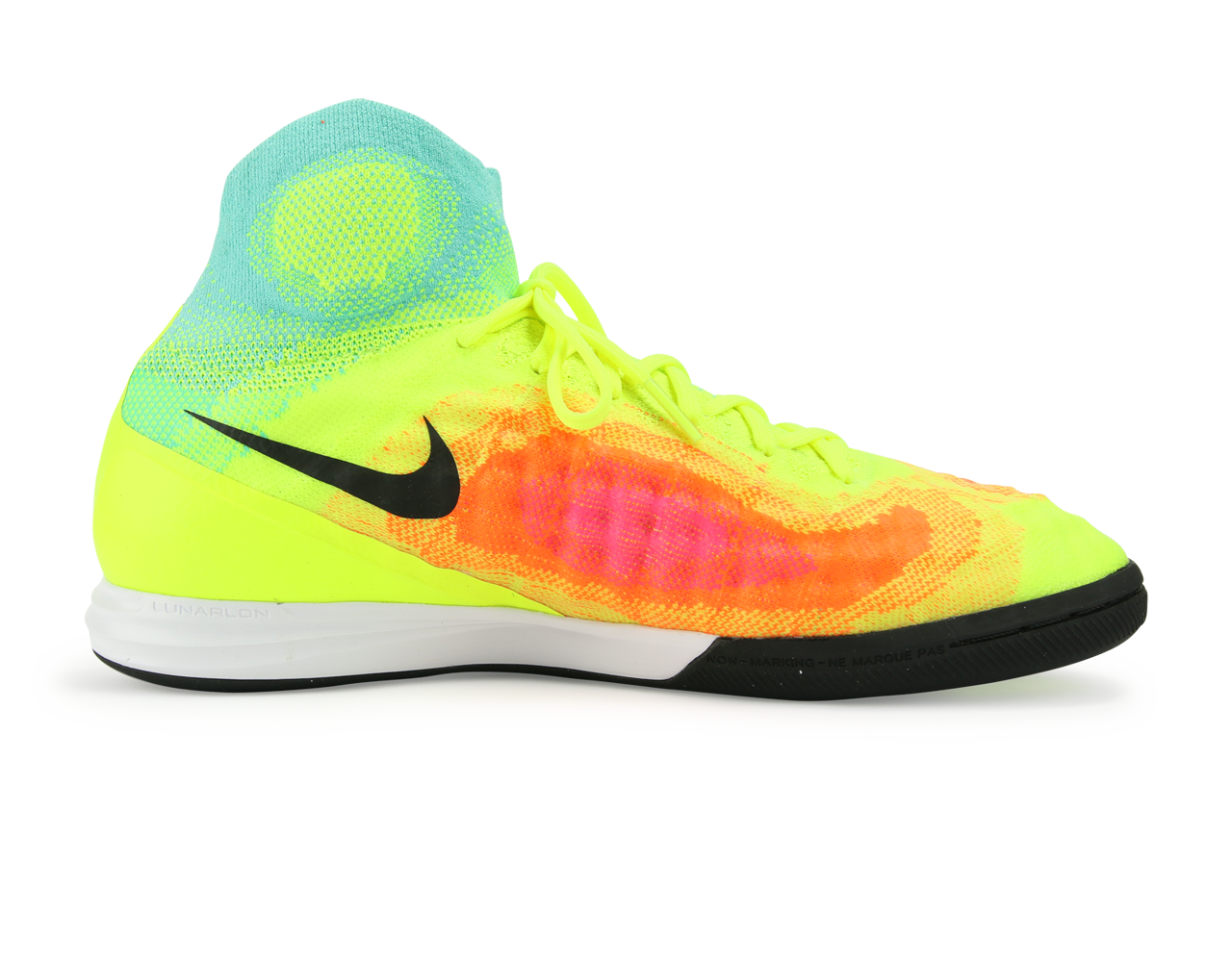 Nike Men's MagistaX Proximo II Indoor Soccer Shoes Volt/Black/Hyper/Turquoise
