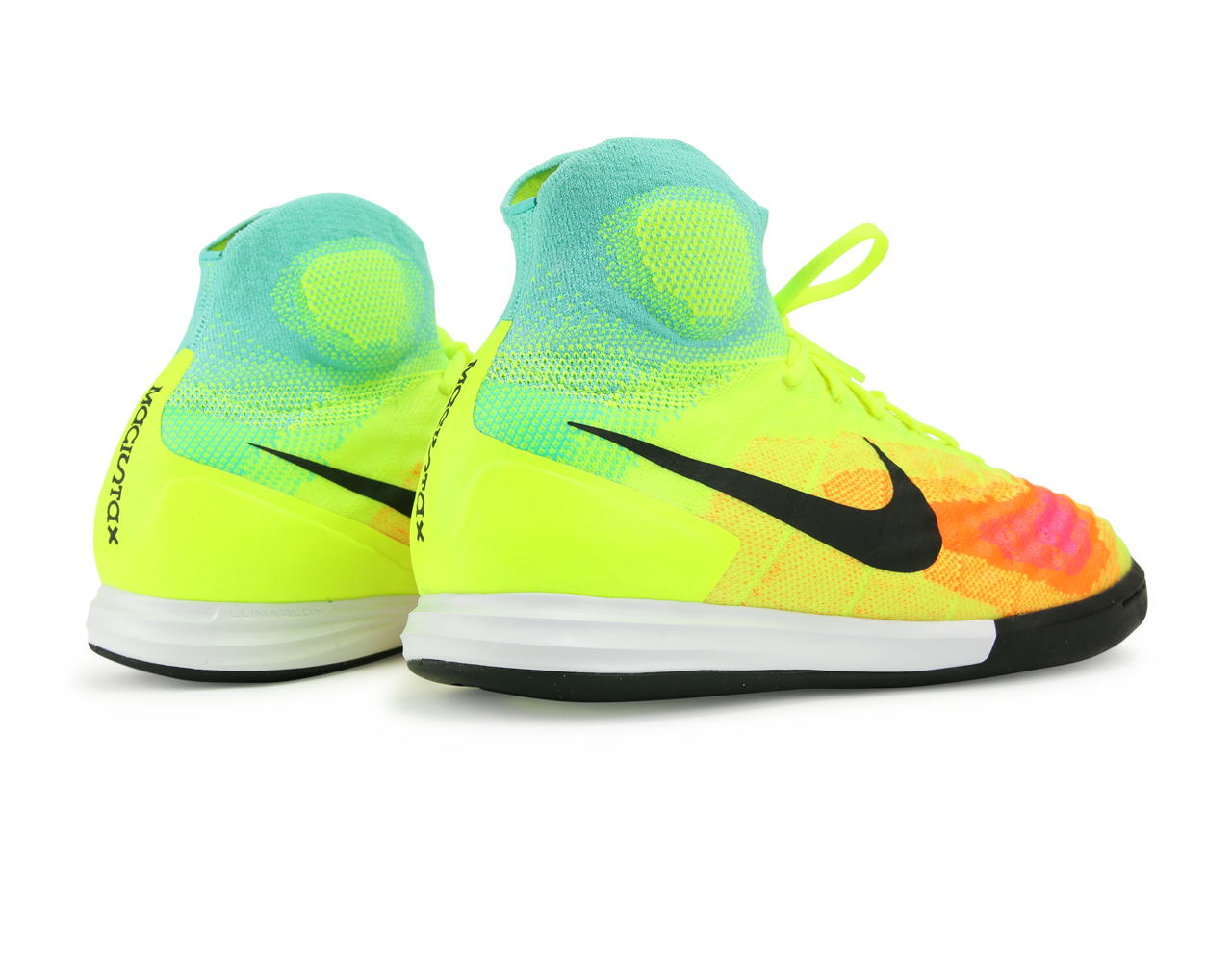 Nike Men's MagistaX Proximo II Indoor Soccer Shoes Volt/Black/Hyper/Turquoise