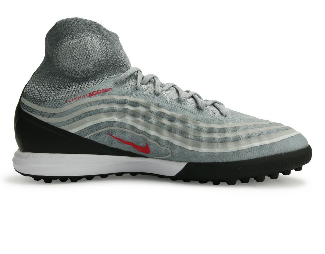 Nike Men's MagistaX Proximo II Dynamic Fit Turf Soccer Shoes Cool Grey/Varsity Red/Black/Wolf Grey