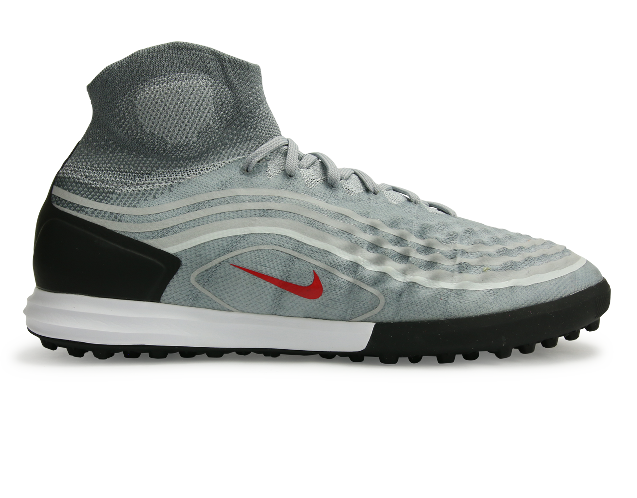 Nike Men's MagistaX Proximo II Dynamic Fit Turf Soccer Shoes Cool Grey/Varsity Red/Black/Wolf Grey