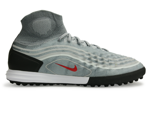Nike Men's MagistaX Proximo II Dynamic Fit Turf Soccer Shoes Cool Grey/Varsity Red/Black/Wolf Grey