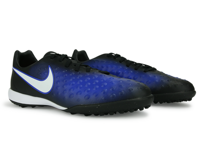 Nike Kids MagistaX Opus Turf Soccer Shoes Black/White/Paramount Blue