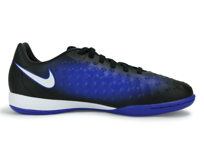 Nike Kids MagistaX Opus Indoor Soccer Shoes Black/White/Paramount Blue