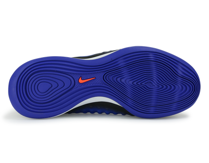 Nike Kids MagistaX Opus Indoor Soccer Shoes Black/White/Paramount Blue