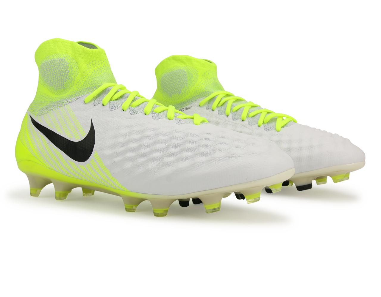 Nike Men's Magista Obra II FG White/Black/Volt/Pure Platinum