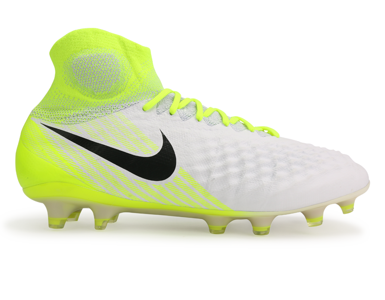 Nike Men's Magista Obra II FG White/Black/Volt/Pure Platinum