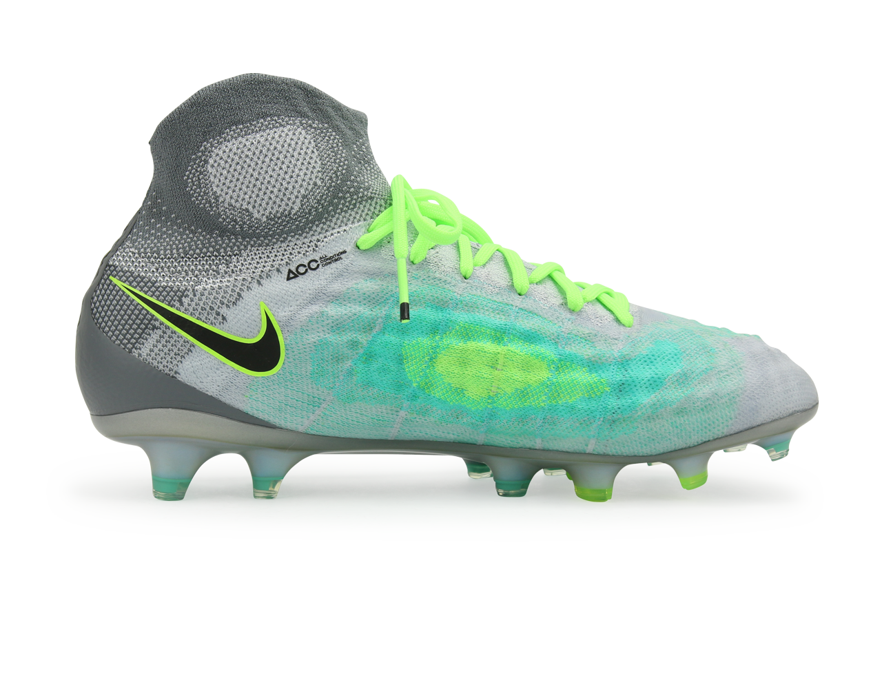 Nike Men's Magista Obra II FG Pure Platinum/Black/Ghost Green