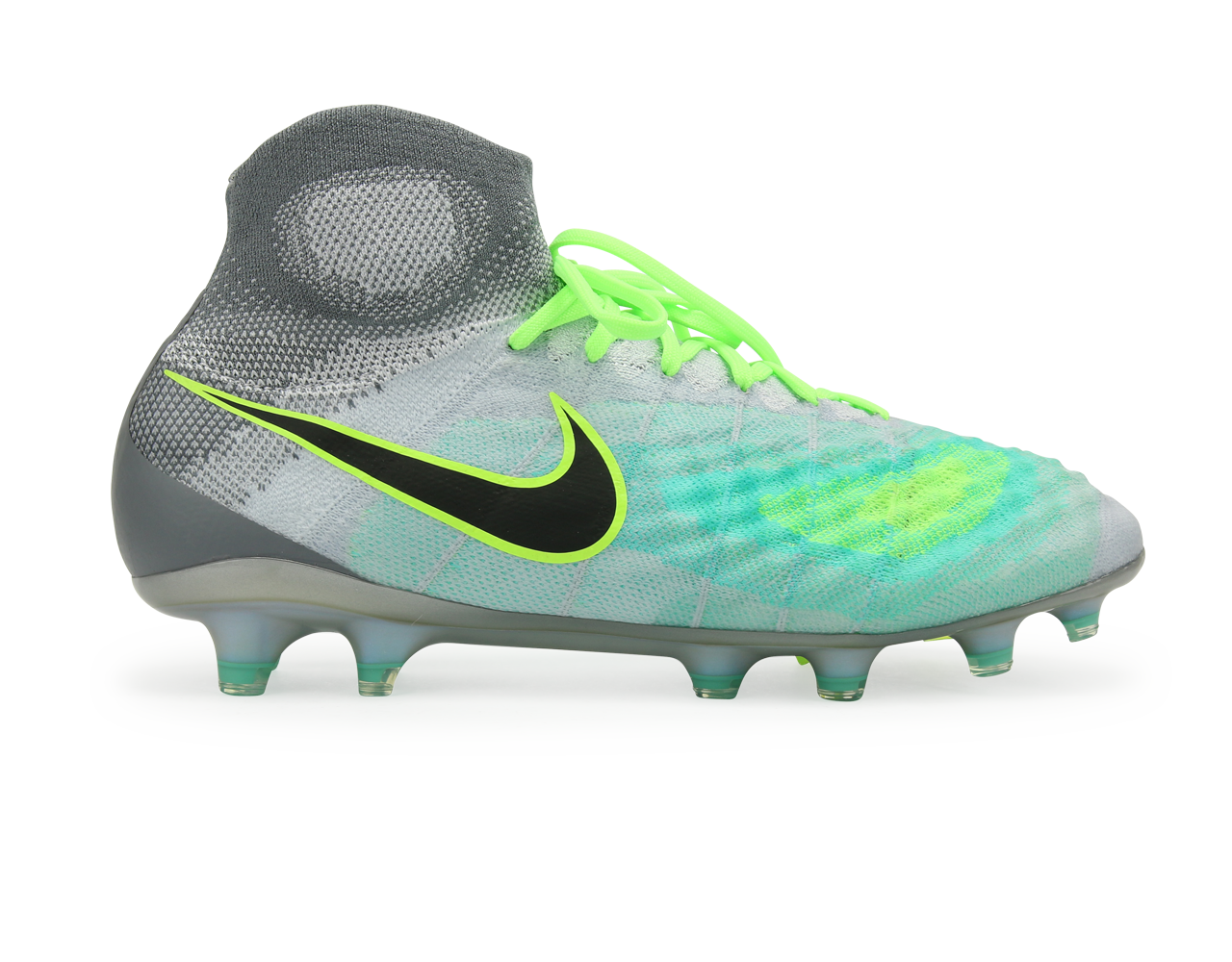 Nike Men's Magista Obra II FG Pure Platinum/Black/Ghost Green