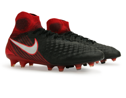 Nike Men's Magista Obra II FG Black/White/University Red