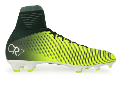 Nike Kids Mercurial Superfly V CR7 FG Seaweed/Volt/Hasta/White