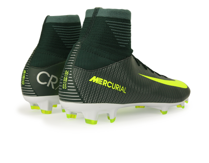 Nike Kids Mercurial Superfly V CR7 FG Seaweed/Volt/Hasta/White