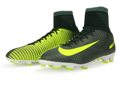 Nike Kids Mercurial Superfly V CR7 FG Seaweed/Volt/Hasta/White