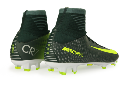 Nike Kids Mercurial Superfly V CR7 FG Seaweed/Volt/Hasta/White
