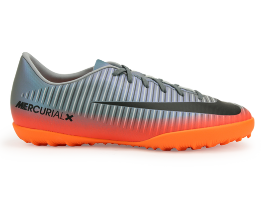 Nike Kids MercurialX Victory VI CR7 Dynamic Fit Turf Soccer Shoes Cool Grey/Metalic Hematite/Wolf Grey