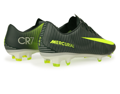Nike Men's Mercurial Vapor XI CR7 FG Seaweed/Volt/Hasta/White