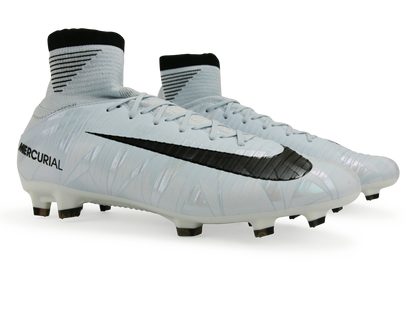 Nike Men's Mercurial Veloce III Dynamic Fit CR7 FG Blue Tint/Black/White