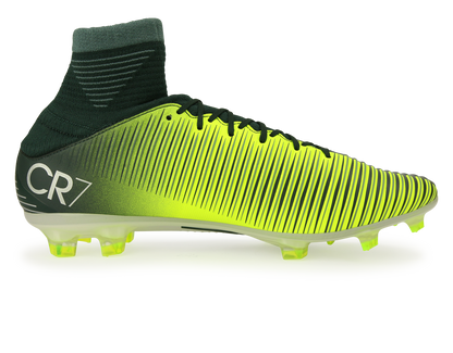 Nike Men's Mercurial Veloce III DF CR7 FG Seaweed/Volt/Hasta/White