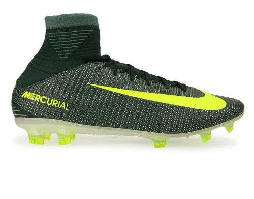 Nike Men's Mercurial Veloce III DF CR7 FG Seaweed/Volt/Hasta/White