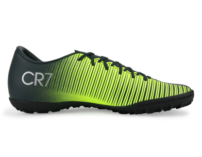 Nike Men's MercurialX Victory VI CR7 Turf Soccer Shoes Seaweed/Volt/Hasta/White
