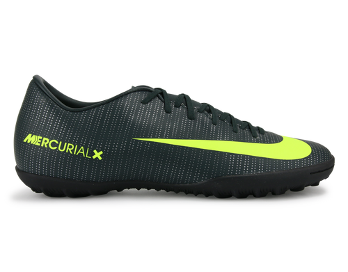 Nike Men's MercurialX Victory VI CR7 Turf Soccer Shoes Seaweed/Volt/Hasta/White