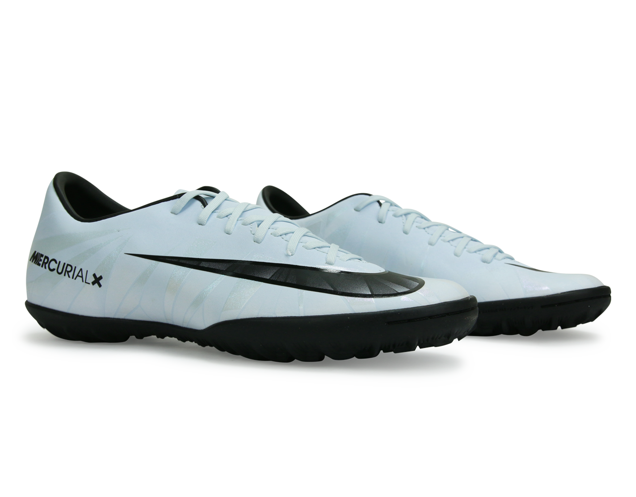 Nike Men's Mercurial Victory VI CR7 Turf Soccer Shoes Blue Tint/Black/White