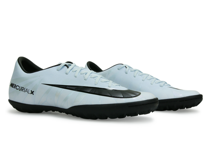 Nike Men's Mercurial Victory VI CR7 Turf Soccer Shoes Blue Tint/Black/White