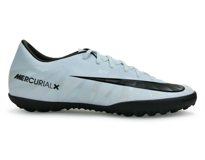 Nike Men's Mercurial Victory VI CR7 Turf Soccer Shoes Blue Tint/Black/White
