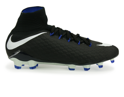 Nike Men's Hypervenom Phatal III Dynamic Fit FG Black/White/Game Royal