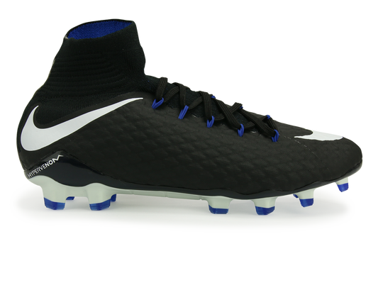 Nike Men's Hypervenom Phatal III Dynamic Fit FG Black/White/Game Royal