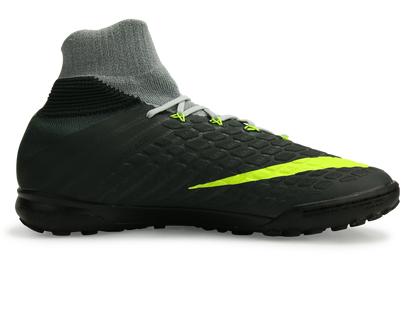 Nike Men's Hypervenom Proximo II Dynamic Fit Turf Soccer Shoes Black/Volt/Dark Grey/Wolf Grey
