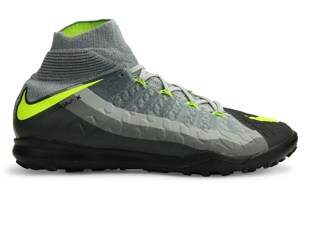 Nike Men's Hypervenom Proximo II Dynamic Fit Turf Soccer Shoes Black/Volt/Dark Grey/Wolf Grey