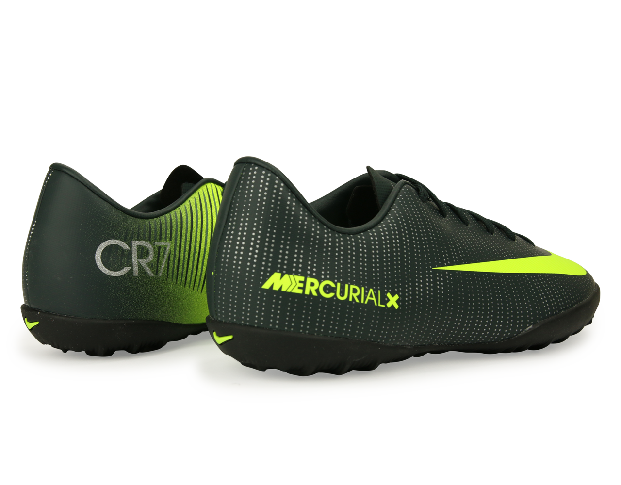 Nike Kids MercurialX Victory VI CR7 Turf Soccer Shoes Seaweed/Volt/Hasta/White